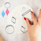 24 PCS Clay Earring Jewelry Cutters, Earring Cards & Hooks