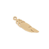Polished Stainless Steel Feather Pendant DIY Jewelry Making