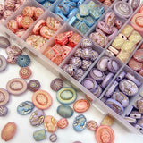 10g Retro Oval Beads Acrylic DIY Jewelry Earring Accessories