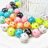 Acrylic Zircon Round Beaded Earrings Material