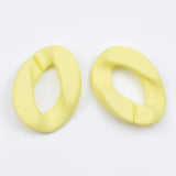 10pcs Frosted Resin Pendant Necklace Chain Beads 31*39mm Acrylic Assembled Parts