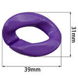 10pcs Frosted Resin Pendant Necklace Chain Beads 31*39mm Acrylic Assembled Parts