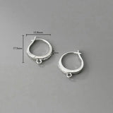 925 Silver Zircon Earring Hooks for DIY Earrings