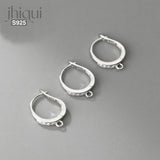 925 Silver Zircon Earring Hooks for DIY Earrings