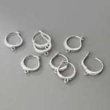 925 Silver Zircon Earring Hooks for DIY Earrings