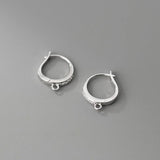 925 Silver Zircon Earring Hooks for DIY Earrings