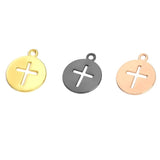 Brass Multicolor Hollow Cross Pendant DIY Jewelry Making