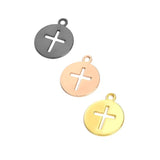 Brass Multicolor Hollow Cross Pendant DIY Jewelry Making