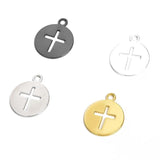 Brass Multicolor Hollow Cross Pendant DIY Jewelry Making