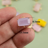 DIY Earring Pendants Charms Zircon Jewelry Making 6pcs/lot