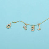 S925 Sterling Silver Necklace Eyelet Pearl Semi-finished Chains
