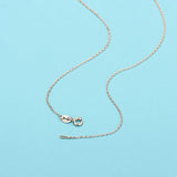 S925 Sterling Silver Necklace Eyelet Pearl Semi-finished Chains
