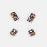 5 Antique Magnetic Clasps for Flat Leather Cord Bracelets DIY Jewelry