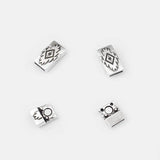 5 Antique Magnetic Clasps for Flat Leather Cord Bracelets DIY Jewelry