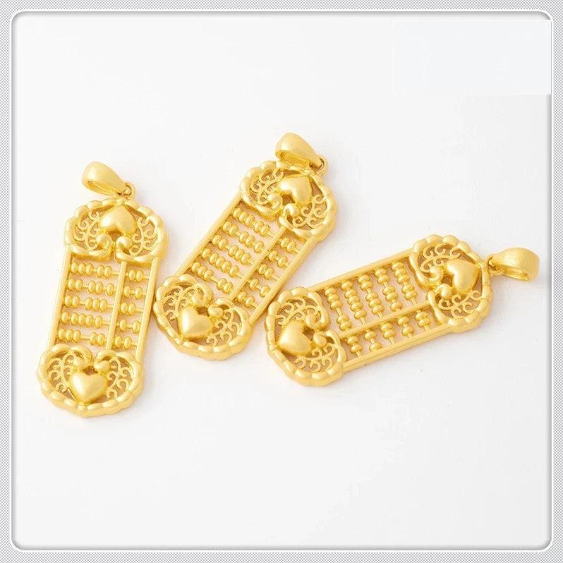10 PCS Abacus Counting Frame Pendant for DIY Jewelry Making