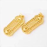 10 PCS Abacus Counting Frame Pendant for DIY Jewelry Making