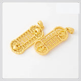 10 PCS Abacus Counting Frame Pendant for DIY Jewelry Making