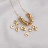 5.8mm 14K Plated Brass Tiny Spacer Beads for DIY Bracelet Making