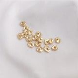 5.8mm 14K Plated Brass Tiny Spacer Beads for DIY Bracelet Making