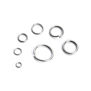 100Pcs Golden Stainless Steel Split Ring DIY Craft Accessories
