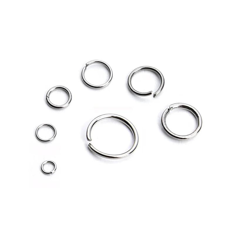 100Pcs Golden Stainless Steel Split Ring DIY Craft Accessories