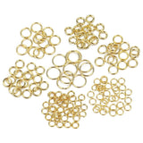 100Pcs Golden Stainless Steel Split Ring DIY Craft Accessories