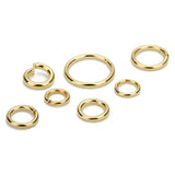 100Pcs Golden Stainless Steel Split Ring DIY Craft Accessories