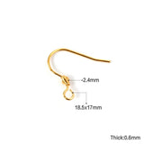 100pcs Stainless Steel Earring Ear Hooks 18.5*17 Jewelry Making DIY