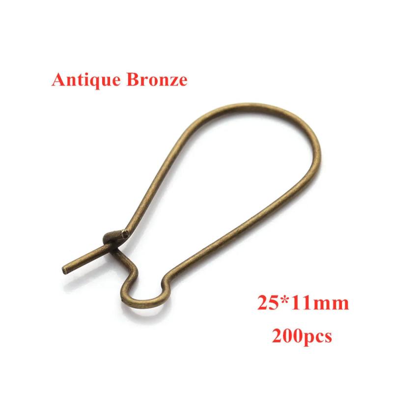 Silver Stainless Steel French Lever Earring Hooks for DIY Jewelry Making