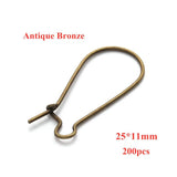 Silver Stainless Steel French Lever Earring Hooks for DIY Jewelry Making