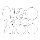 Silver Stainless Steel French Lever Earring Hooks for DIY Jewelry Making