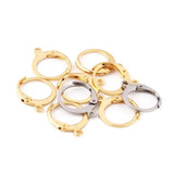 Silver Stainless Steel French Lever Earring Hooks for DIY Jewelry Making