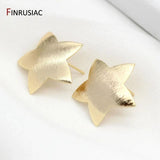 High Brass Metal 14k Plated Star/ Heart Post Earrings