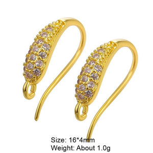 Gold/Silver Ear Hole Clasp Supplies for Earring Making