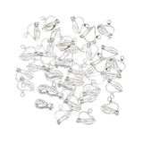 50 Silver Clip-on Earring Converters DIY Jewelry Findings