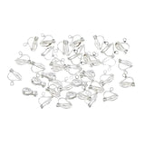 50 Silver Clip-on Earring Converters DIY Jewelry Findings