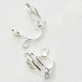50 Silver Clip-on Earring Converters DIY Jewelry Findings