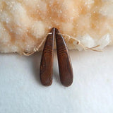 1Pairs Water Drop Shape Boulder Opal Earring Beads 40x9x4mm 4.8g Jewelry