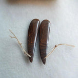 1Pairs Water Drop Shape Boulder Opal Earring Beads 40x9x4mm 4.8g Jewelry