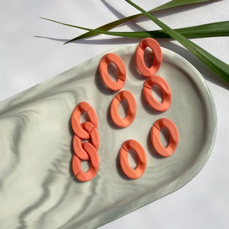 Acrylic Chain Bead Twisted Accessories for Jewelry Making