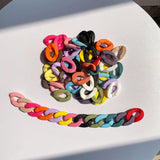 Acrylic Chain Bead Twisted Accessories for Jewelry Making