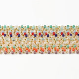 1 Meter Square Crystal Brass Chain for DIY Jewelry Making