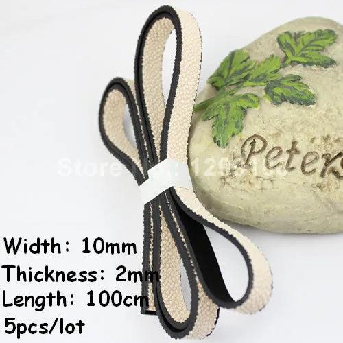 5pcs 10mm Flat Leather Cord for DIY Jewelry Making K01813
