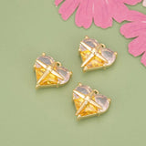 Heart Shape DIY Earring Pendants, Jewelry Making Charms, 6pcs/lot