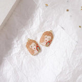 10pcs Girl Pendant Alloy Charms for DIY Jewelry Making