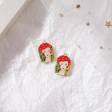 10pcs Girl Pendant Alloy Charms for DIY Jewelry Making