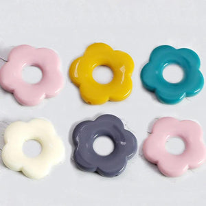30 PCS 26mm Acrylic Flower DIY Jewelry Materials