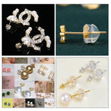 Silicone Earring Stoppers Caps Transparent Jewelry Findings