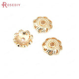18K Brass Flower Beads Caps Tessal Caps Jewelry Making Supplies