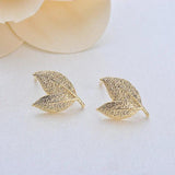 Tree Leaf Stud Earrings High Jewelry Making Supplies Diy Accessories